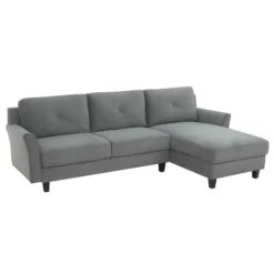 Hayward Gray Curved Arm Sectional -Home Furniture Store 810524580 11