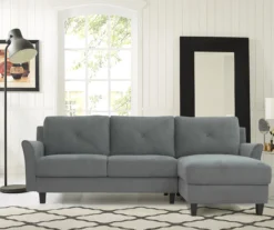 Hayward Gray Curved Arm Sectional -Home Furniture Store 810524580 8