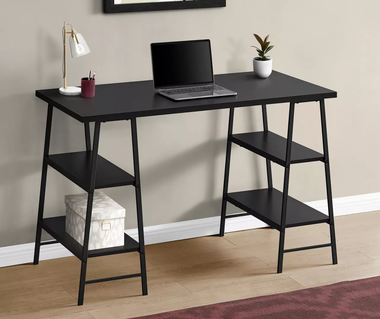Monarch Metal 3 Tier Computer Desk Monarch Metal 3 Tier Computer Desk -Home Furniture Store 810527360 1