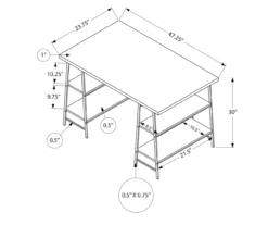 Monarch Metal 3 Tier Computer Desk 17 Monarch Metal 3 Tier Computer Desk -Home Furniture Store 810527362 5