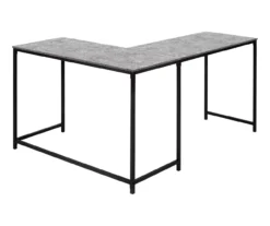 Monarch L-Shaped Metal Corner Desk -Home Furniture Store 810527367 6