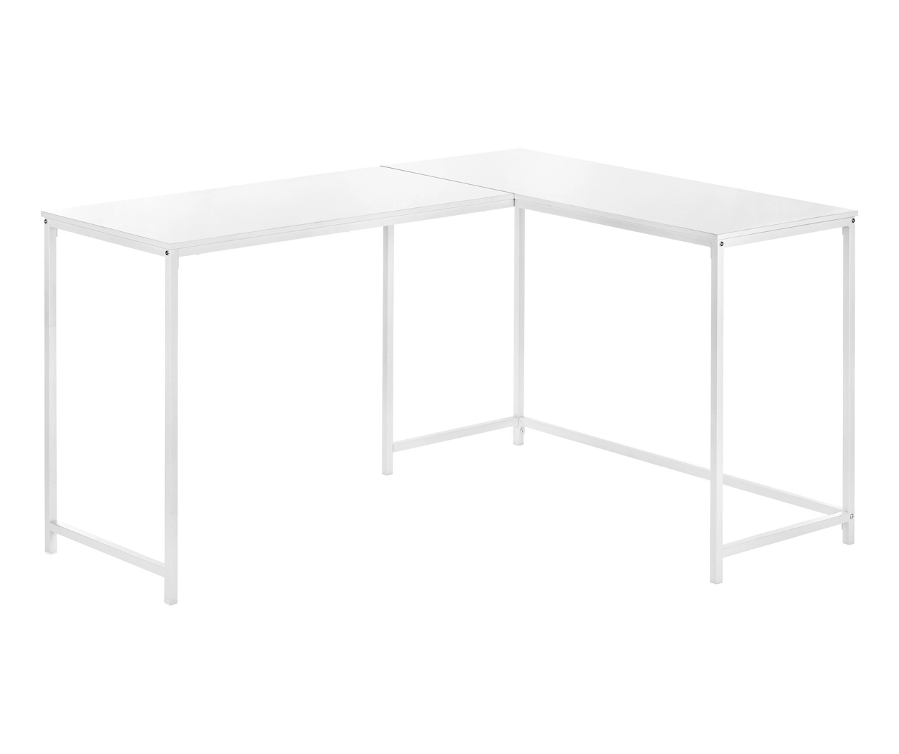 White Metal L-Shaped Corner Desk White Metal L-Shaped Corner Desk -Home Furniture Store 810527370 2