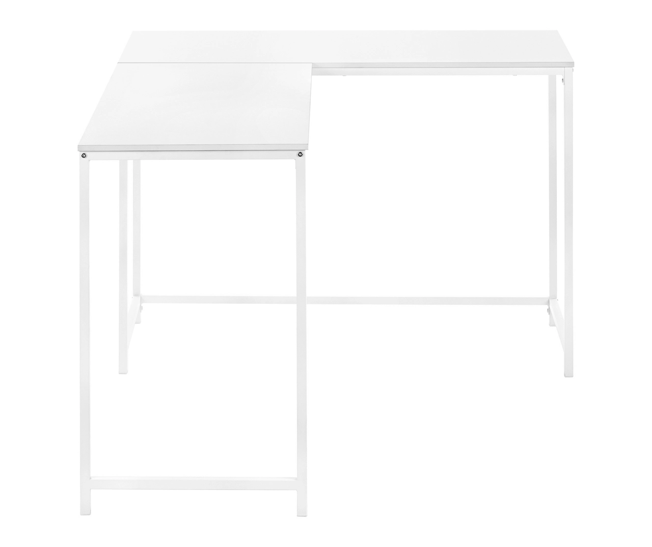 White Metal L-Shaped Corner Desk White Metal L-Shaped Corner Desk -Home Furniture Store 810527370 5