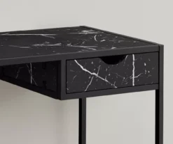 Black Marble Look Computer Desk 5 Black Marble Look Computer Desk -Home Furniture Store 810533363 4 1