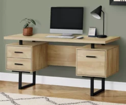 60" 3-Drawer Computer Desk -Home Furniture Store 810533367 1 1