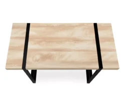 Natural Wood Look Thick Panel Computer Desk -Home Furniture Store 810533411 5