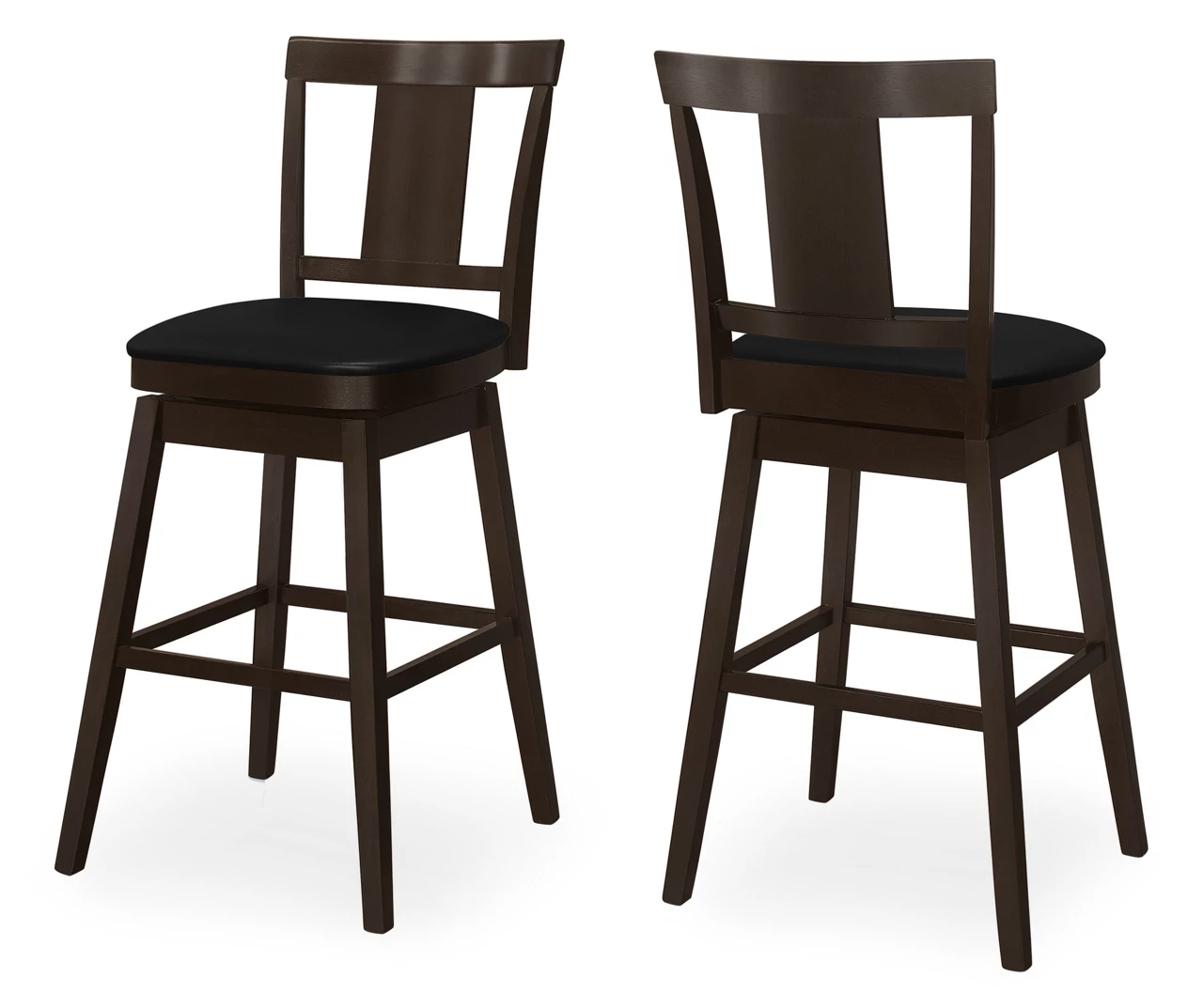 Faux Leather Swivel Bar Stools, 2-Pack Faux Leather Swivel Bar Stools, 2-Pack -Home Furniture Store 810533430 2