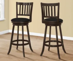 Slat Back Swivel Bar Stools, 2-Pack -Home Furniture Store 810533434 1