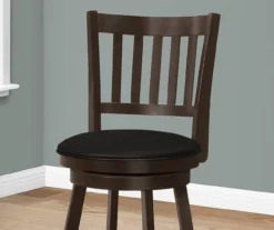 Slat Back Swivel Bar Stools, 2-Pack -Home Furniture Store 810533435 4