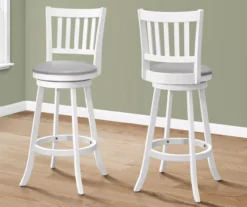 Slat Back Swivel Bar Stools, 2-Pack -Home Furniture Store 810533436 1
