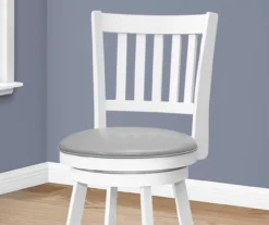 Slat Back Swivel Bar Stools, 2-Pack -Home Furniture Store 810533437 4