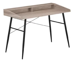 2-Cubby Computer Desk With Hutch 4 2-Cubby Computer Desk With Hutch -Home Furniture Store 810533451 2