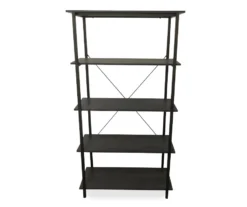 Real Living Rustic 5-Shelf Bookcase -Home Furniture Store 810534675 1