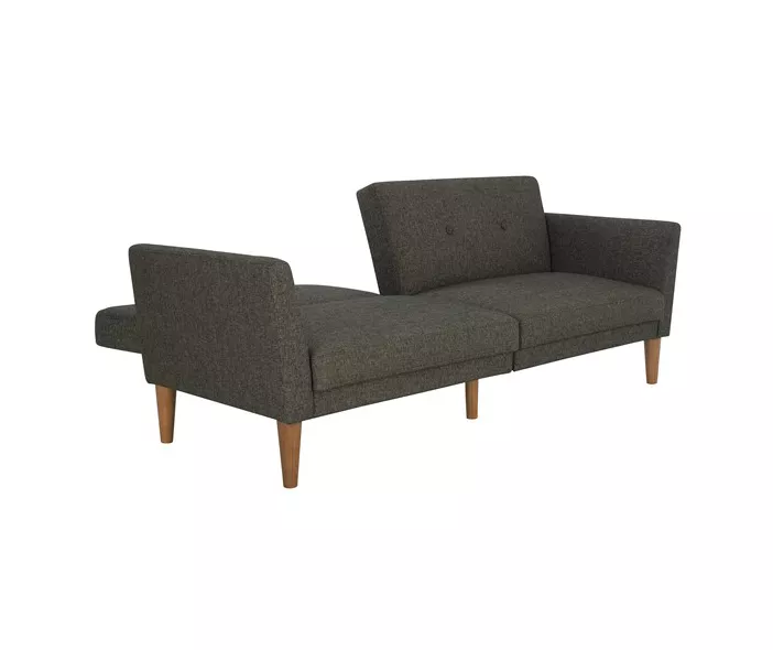 Regal Gray Linen Convertible Sleeper Futon Regal Gray Linen Convertible Sleeper Futon -Home Furniture Store 810535613 5