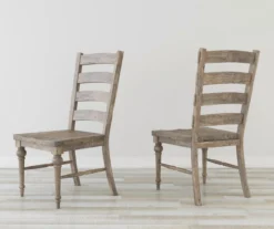 Sandstone Buff Ladderback Upholstered Dining Chairs, 2-Pack -Home Furniture Store 810535746 6