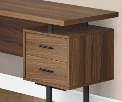 Walnut Wood Look 3-Drawer L-Shaped Corner Computer Desk -Home Furniture Store 810535778 4