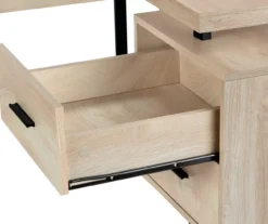 Natural Wood Look 3-Drawer L-Shaped Corner Comptuer Desk -Home Furniture Store 810535780 8