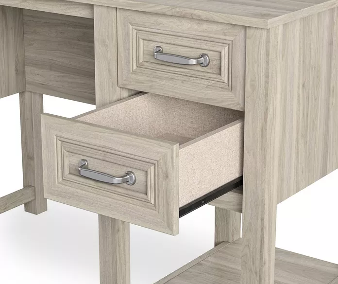 Sierra Ridge Levi Light Walnut Pedestal Desk Sierra Ridge Levi Light Walnut Pedestal Desk -Home Furniture Store 810538117 6