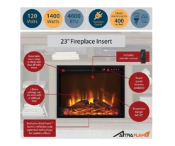 Flaxton Graphite Gray Electric Corner Fireplace Console -Home Furniture Store 810538183 4