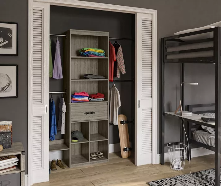 Nova Grow With Me Gray Oak Adjustable Closet Organizer Nova Grow With Me Gray Oak Adjustable Closet Organizer -Home Furniture Store 810538199 6