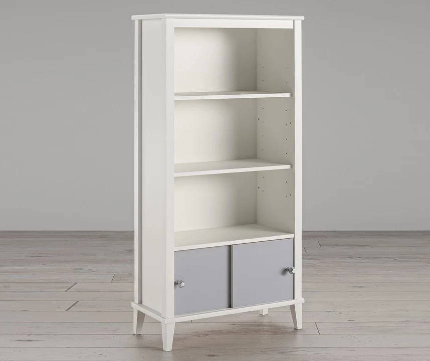 Monarch Hill Poppy Gray & White Bookcase Monarch Hill Poppy Gray & White Bookcase -Home Furniture Store 810538207 1
