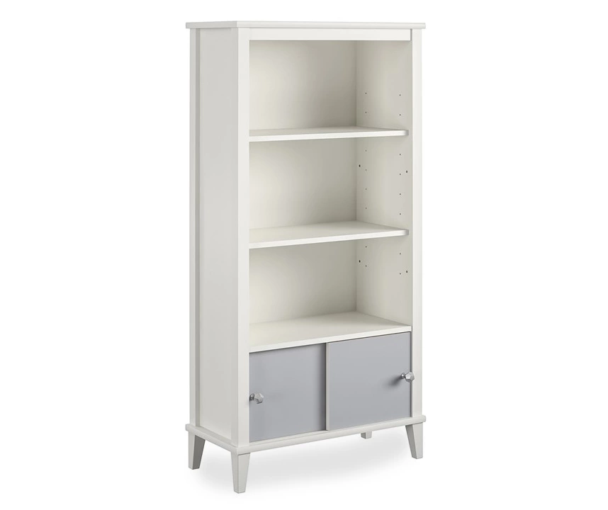 Monarch Hill Poppy Gray & White Bookcase Monarch Hill Poppy Gray & White Bookcase -Home Furniture Store 810538207 4