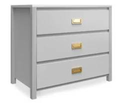 Monarch Hill Haven Dove Gray 3-Drawer Dresser 5 Monarch Hill Haven Dove Gray 3-Drawer Dresser -Home Furniture Store 810538227 4