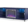 70" Intrepid Navy Deluxe Electric Fireplace Console -Home Furniture Store 810538244 3