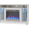 48" Intrepid White Electric Fireplace Console