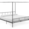 Marion Dark Gray Metal King Canopy Bed 1 Marion Dark Gray Metal King Canopy Bed -Home Furniture Store 810538378 3