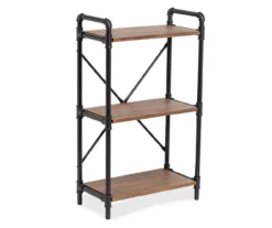 Black Industrial 3-Tier Bookshelf 4 Black Industrial 3-Tier Bookshelf -Home Furniture Store 810539936 3