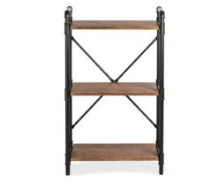 Black Industrial 3-Tier Bookshelf 5 Black Industrial 3-Tier Bookshelf -Home Furniture Store 810539936 4