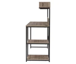 Daylicrew 2-Shelf Home Office Desk & Hutch -Home Furniture Store 810542286 6