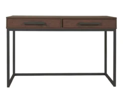 Horatio Brown & Gunmetal Wood Desk -Home Furniture Store 810542288 4