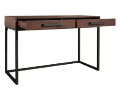 Horatio Brown & Gunmetal Wood Desk -Home Furniture Store 810542288 5