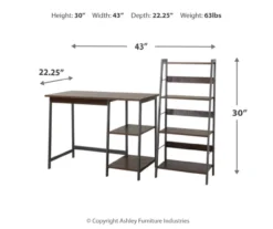 Soho 2-Piece Wooden Desk & Bookcase Set -Home Furniture Store 810542289 3