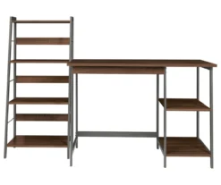 Soho 2-Piece Wooden Desk & Bookcase Set -Home Furniture Store 810542289 6