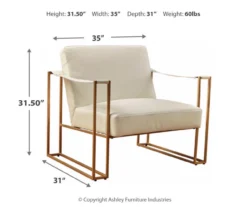 Kleemore Ostrich Embossed Leather Accent Chair -Home Furniture Store 810542293 3