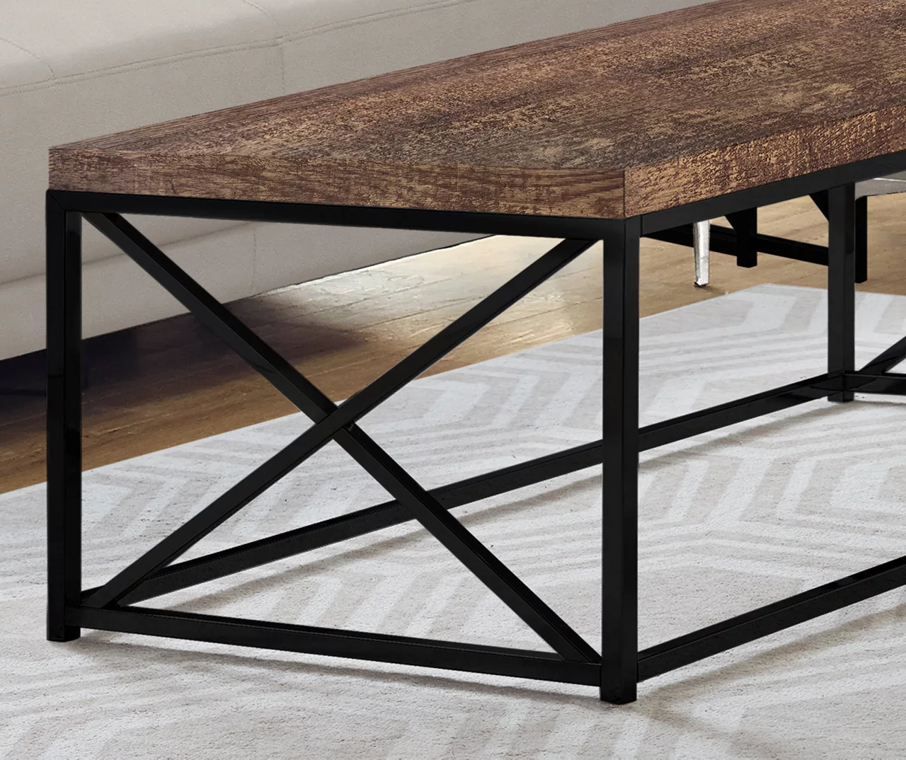 Monarch Reclaimed Wood Look Coffee Tables Monarch Reclaimed Wood Look Coffee Tables -Home Furniture Store 810542382 3
