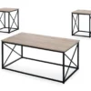 Monarch X Frame 3-Piece Occasional Table Set -Home Furniture Store 810542421 2