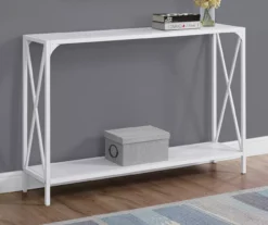 Monarch Metal X-Shaped Console Table -Home Furniture Store 810542458 1
