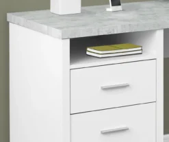 Monarch Metal 2-Drawer L-Shaped Computer Desk -Home Furniture Store 810542513 3