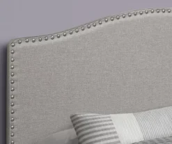 Monarch Linen Nailhead Trim Headboard -Home Furniture Store 810542519 3