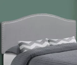 Monarch Faux Leather Button Tufted Headboard -Home Furniture Store 810542520 1