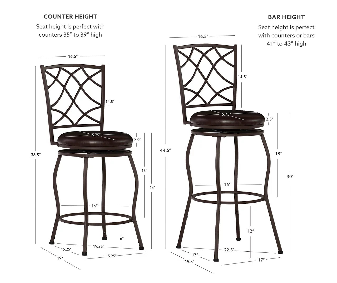 Pike Brown 3-Piece Upholstered Adjustable Swivel Stool Set Pike Brown 3-Piece Upholstered Adjustable Swivel Stool Set -Home Furniture Store 810543038 D8 12
