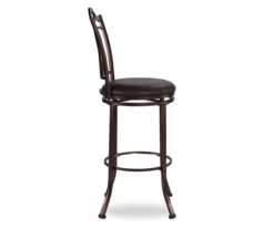Dakota Brown Metal Faux Leather Upholstered Bar Stool -Home Furniture Store 810543040 5