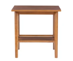 Presley Brown 2-Tier Slatted Wood End Table 9 Presley Brown 2-Tier Slatted Wood End Table -Home Furniture Store 810543147 A1 3