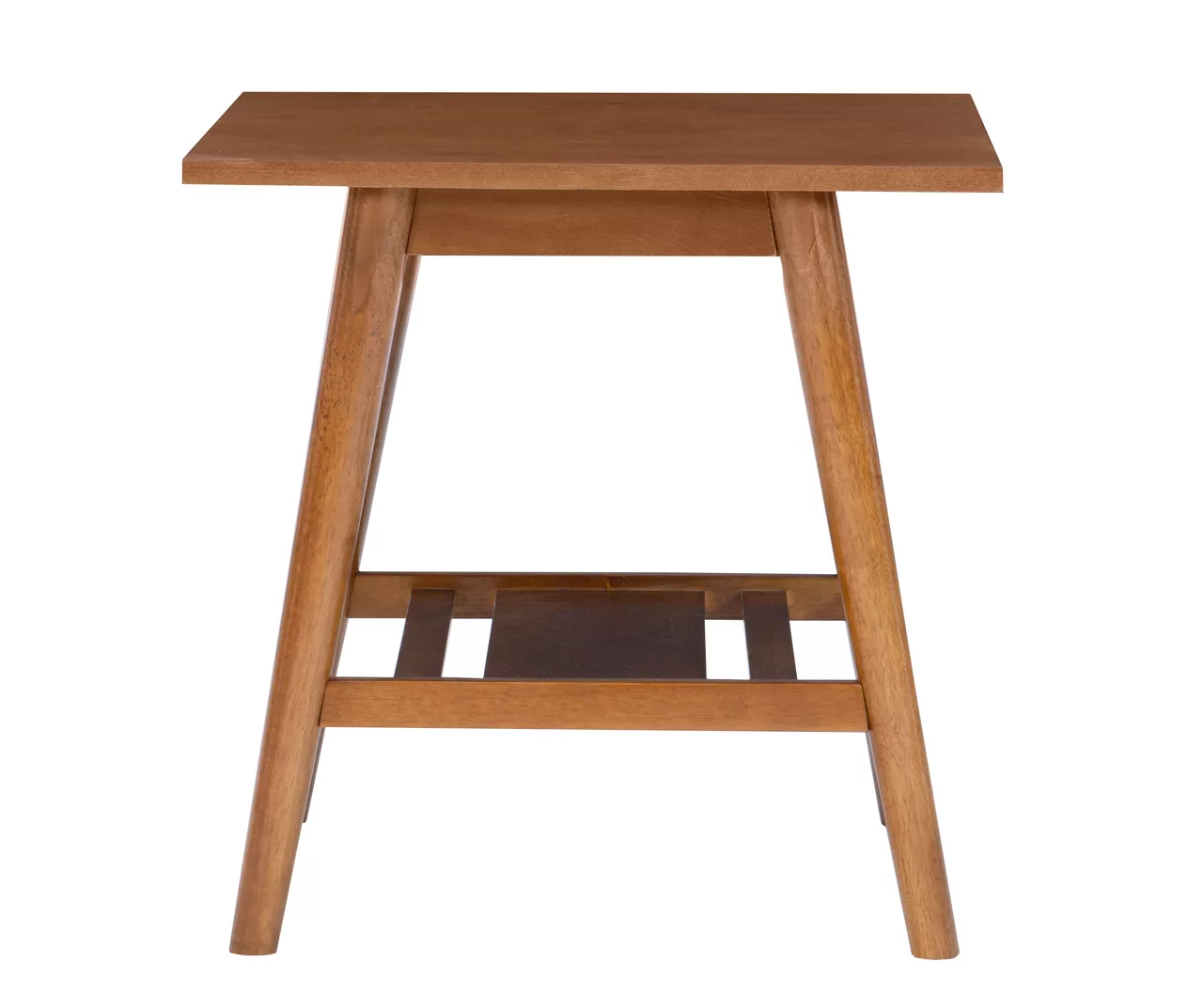 Presley Brown 2-Tier Slatted Wood End Table Presley Brown 2-Tier Slatted Wood End Table -Home Furniture Store 810543147 A2 5