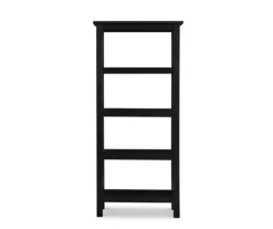 Richland Black 4-Shelf Bookcase -Home Furniture Store 810543156 3