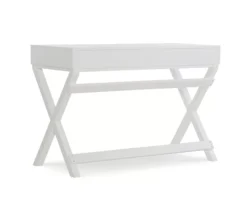 Cami White X-Base Campaign Writing Desk -Home Furniture Store 810543179 4